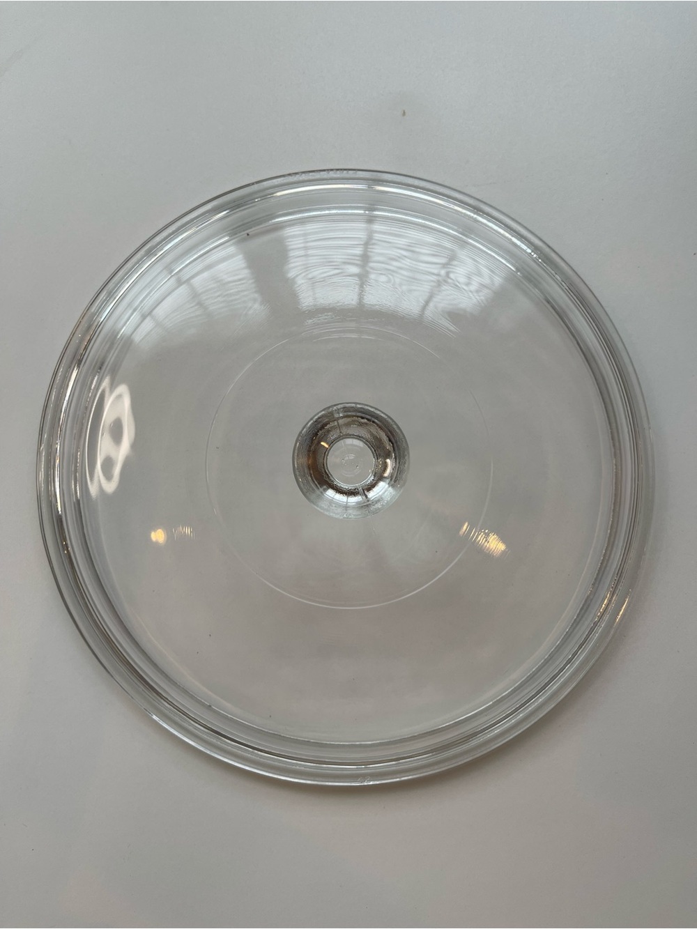 Pyrex 624-C Clear Glass Round Replacement Lid for 2-Quart Casserole Vintage